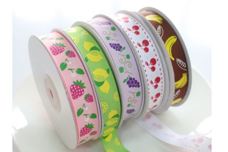 水果印刷羅紋織帶 - 水果印刷羅紋織帶